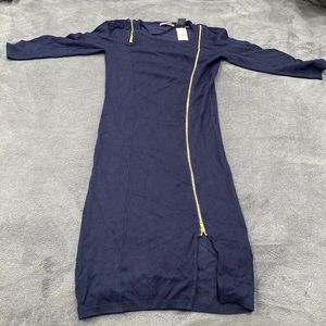 Zipper Sweater dress